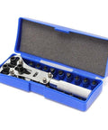 Pro Grade Watch Repair Kit With 3 Point Wrench Case Back Opener Adjustable Back Case Tool Battery Replacement And Movement Holder Heavy Duty