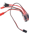 20A Brushed RC ESC With 2KHz Forward Reverse Brake For 2S RC Cars Boats And Tanks High Precision Lightweight Motor Speed Controller