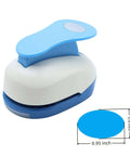 1 Inch Oval Lever Punch For Crafting And Scrapbooking Handheld Paper Punch For DIY Cards Gift Tags Candy Color Finish
