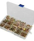 Premium 165 Piece Stepless Spring Hose Clamp Kit Ranging From 6Mm To 22Mm For Fuel Water Lines Air Tube Hoses Ultimate Fastener Assortment Set For Any Car Tune Up Or Diy Plumbing Job You Need in organizer box