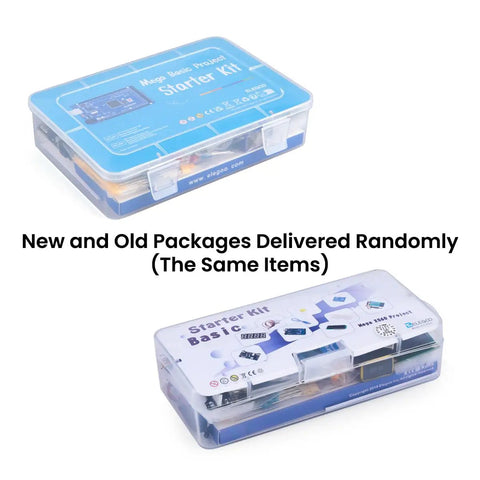 Mega R3 2560 Arduino Compatible Starter Kit With USB Cable Complete Component Pack Beginner Projects And PDF Tutorial Guide Plug And Play Setup For Hands On Makers And Learning Electronics in clear plastic case