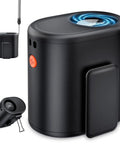 Black Portable Waist Fan With 6 Speed Turbo Airflow And 15000 RPM, 30 Hour Battery Life, Rechargeable Wearable Hands Free Fan