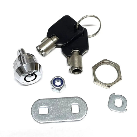 Same Key Tubular Cam Lock For Doors, Mailboxes, Cabinets, Drawers, And Amusement Machines, Swivel Tongue Lock, Easy Install, 1001XS