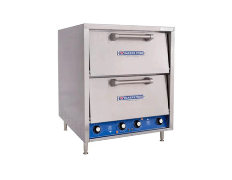 Bakers Pride P44 oven compatible with Premium 20 3/4 Inch Pizza Stone for rapid even heat and recovery, ideal for commercial use.