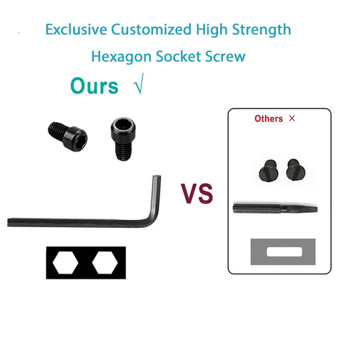 Picatinny Rail Mount For 10/22 Rifles With 11 Slots For Red Dots Scopes And Magnifiers And 21mm Accessories Lightweight Aluminum Easy Install Durable Tactical Gear Upgrade comparison of hexagon socket screws and alternatives