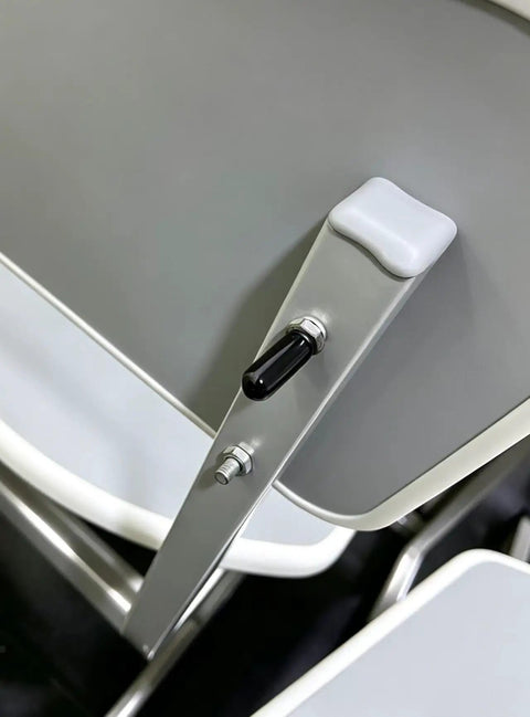 Round Rubber End Cap Set With 60 Black Vinyl Protective Sleeves used on metal chair hinge for protection
