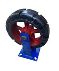 Beefy Heavy Duty Caster Wheels With Top Plate Swivel And Fixed Options For Furniture And Workbenches, rugged rubber wheel