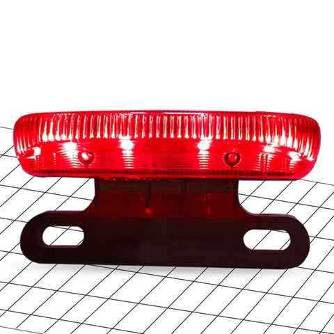 Slick E Bike Tail Light With Smart Brake Sensor For 36V To 48V Systems Ensures Your Night Rides Are Super Safe And Totally Lit For All The Commuters In Town red ABS rear light with mounting bracket