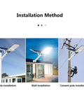 Installation methods for Hella Bright 200 Watt Solar Outdoor Flood Lights With Remote Control and Dusk To Dawn Sensor.