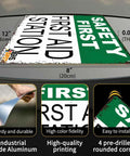 12 By 8 Inch Aluminum First Aid Station Sign For Workplace Safety Rugged Rust Resistant Metal With Crisp Print Easy Mount