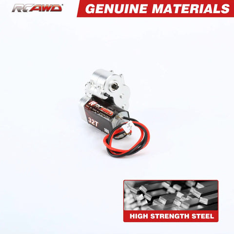 180 Motor 32T Transmission Metal Gearbox Combo For FCX24 Smasher V2 Monster Truck Upgrades with steel components