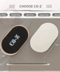 Oval Furniture Sliders 4 Pack For Carpets And Hardwood Floors Heavy Duty Reusable Moving Pads dimensions and design.