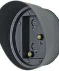 Front view of Enforcer Hood for Photoelectric Beam Sensor Reflectors fits circular or square reflectors, helps shield IR beams.
