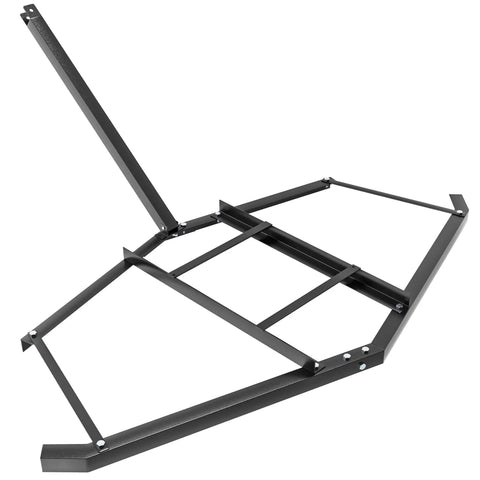 72 Inch Wide Driveway Drag Grader Harrow With Adjustable Bars For ATVs And UTVs, heavy duty steel frame, side view