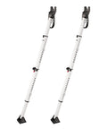 Heavy Duty Folding Door Security Bar With Adjustable Length From 25.5 To 43.5 Inches For Hinged And Sliding Doors Indoor Use Portable Door Barricade For Extra Safety Peace Of Mind Compact Storage Pack Of 2 showing metal construction