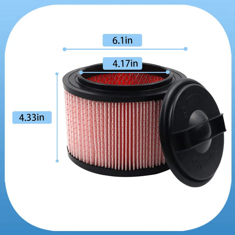 Fine Dust Cartridge Filter For Vacmaster Beast 5 Gallon Wet Dry Vac Series VF408 VF410P VFB511B 0201 with measurements