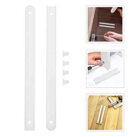 Image of Full Extension Drawer Slides For Wardrobes And Furniture, Smooth Operation, White Bottom Mount Cabinet Glides with installation view.