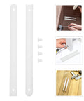 Slick White Drawer Slides For Dressers And Cabinets, Plastic Drawer Guides With Smooth Operation And Easy Install For Wardrobes, Desks.