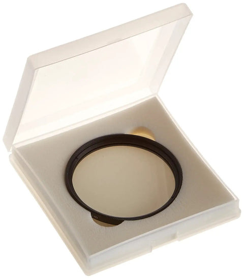58mm UV Protection Camera Lens Filter in protective case, reduces ultraviolet light and bluish cast, scratch resistant shield.