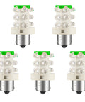 24V Green LED Bulbs Pack of 5 for Industrial Signal Indicator Systems, Easy Install Continuous Warning Light Tower Lamps