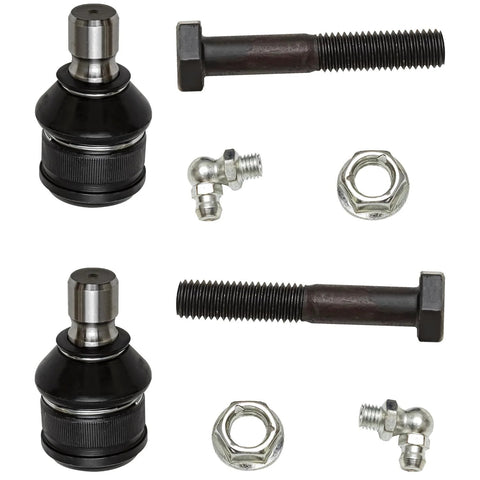 All In One Front End Replacement Kit For 2014 2018 Mazda 3 Sport Featuring Front Wheel Bearings Hubs Tie Rods Lower Ball Joints And Sway Bar End Links 10 Piece Set, showing lower ball joints and bolts