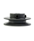 QWORK AK2812 side-view single-groove V-belt pulley, 2.85 in OD, 1/2 in bore, cast iron