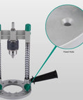 Versatile Drill Press Stand For Woodworking Lightweight Aluminum Construction Adjustable Vertical Drilling Guide with fixed hole