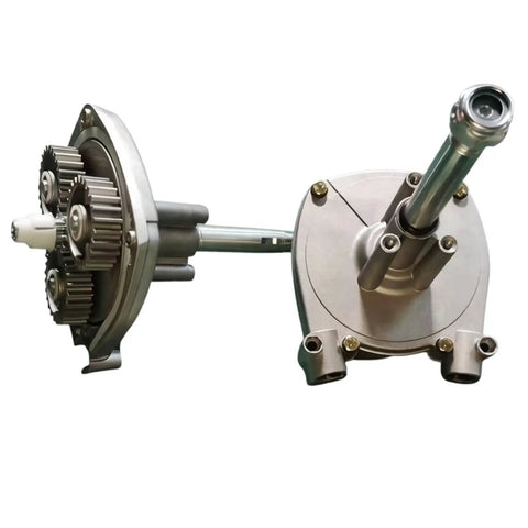 Beefed Up Marine External Rotary Steering Kit With Planetary Three Gear Drive 16 Feet Cable shown in detail
