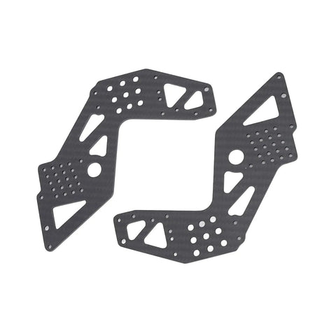 Carbon Fiber RC Car Side Panels Set, Ultra Light Yet Strong Chassis Panels for Off-Road Racing, 2 Pieces, DIY Upgrade for RC Enthusiasts and Model Builders, Sleek Visuals and Precision Fit