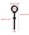 Stainless Steel Eye Bolts With Nut And Washer Set M8 3 Inch Threaded 10 Pack Rugged Anti Rust Corrosion Resistant For Indoor Outdoor Use Integrated Eye Ring For Secure Rope Cable And Strap Connections Heavy Duty Load Bearing, black-coated M8 eye bolt with nut and washer