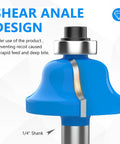 Badass 15 Piece Router Bit Set Featuring Quarter Inch Shank And Dense Tungsten Carbide Tips for Shaping with shear angle design