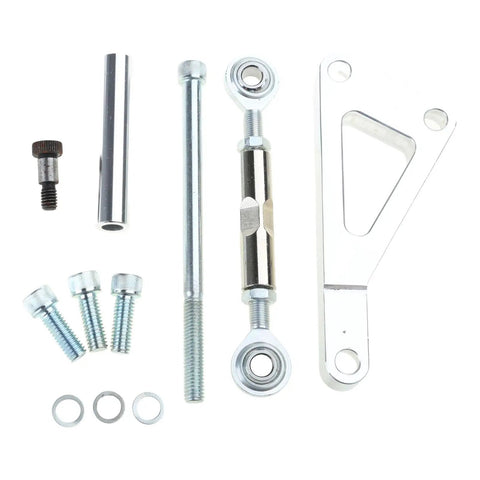 Beefy Industrial Grade Metal Alternator Bracket Kit With Upper And Lower Brackets For SBC350, Passenger Side Mount, Long Water Pump Compatible, Multicolor Finish, Durable Auto Spare Parts, hardware set
