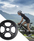 Heavy Duty 42 Tooth Steel Chainring Fits 104 Bcd Cranks For E-Bike Motor Upgrades Like Bafang M200 M215 M300 And M315 With Smooth Shifting Power Gears, 42T steel chainring on cyclist