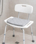 Bath Seat Foam Cushion For Transfer Benches And Shower Chairs, Waterproof Slip Resistant Pad, gray in bathroom