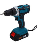 Tough As Nails Cordless Drill Set Featuring Dual Speed Control And Forward Reverse Switch powered by powerful battery for quick repairs.