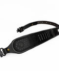Slip On Rifle Sling With Cartridge Holder Leather Gun Strap With Swivels And Thumb Loop Adjustable Carry Strap With No Slip Backing