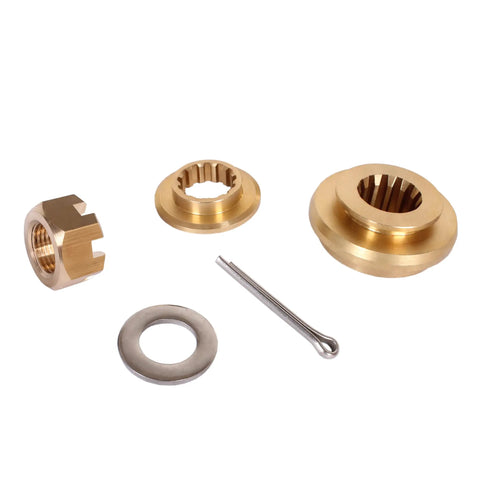 Outboard Propeller Hardware Kit For Tohatsu Nissan 40HP 50HP Boats, All In One Set With Thrust Holder, Stopper, Nut, Washer, And Fittings, Fits Part Numbers 3T5-87326-0 3T5873260 3TW873260 3KY873260 348642320 353641210 345641240 For MD40 MD50