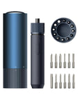 Cordless Electric Screwdriver Kit With USB C Charge, 3.6V Power, one quarter inch hex bits, magnetic bit holder, aluminum case