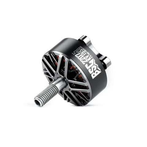 2100KV FPV Motor For 5 Inch Drones, 2207.5 Size, N52H Magnets, 6S Compatible, showcasing sleek design and sturdy build for high thrust.