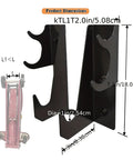 Heavy Duty Wall Mount Jack Stand Organizer For Garage And Shop Pro Grade Steel Storage Bracket Keeps Hydraulic Jacks Off The Floor