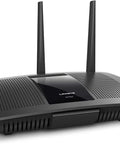 EA7500 Dual-Band Wi-Fi Router for Home With MU-MIMO, AC1900 Speeds Up To 1.9 Gbps, 1500 Sq Ft Coverage, front view with antennas