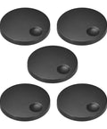 Five Pack Potentiometer Knobs For Six Millimeter D Type Shaft Acrylic Encoder Style Volume And Tone Knobs For Electric Guitars Amps And Electronics Black Finish