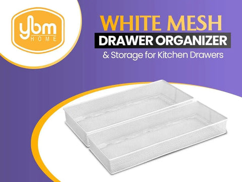 Silver Mesh Desk Organizer Bins For Office And Home Must Have Metal Wire Drawer Cabinet Shelves Caddy Rust Resistant