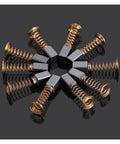 Rock Solid 50 Pack Carbon Brush Replacement For Electric Drill And Rotary Tool Motor Hella Durable Graphite Copper Contacts.