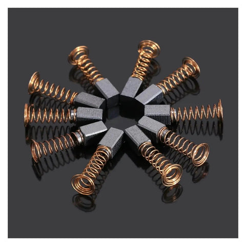 Rock Solid 50 Pack Carbon Brush Replacement For Electric Drill And Rotary Tool Motor Hella Durable Graphite Copper Contacts.