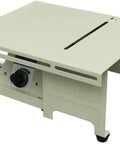 Rugged Little Beast Mini Desktop Bench Lathe Machine With 350W Motor, solid bench tool with control panel and sturdy build.