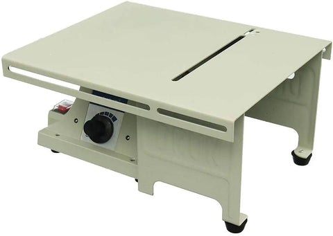 Rugged Little Beast Mini Desktop Bench Lathe Machine With 350W Motor, solid bench tool with control panel and sturdy build.