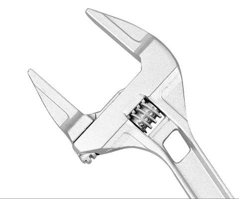 Lightweight Aluminum Alloy 8 Inch Adjustable Wrench With Wide Jaw For Plumbing 6 To 68mm Heavy Duty Spanner Smooth Turbine Slider