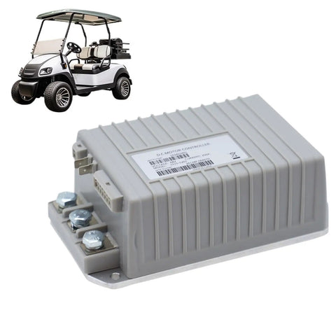 48V 250A 1515-5201 DC Motor Controller For 2009 And Up Golf Carts And Forklifts Replacement 103403401 shown with golf cart