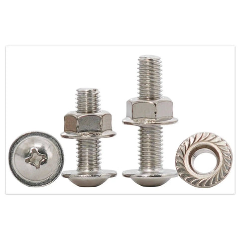 Heavy Duty M6 Hex Socket Head Cap Screws And Flange Nuts Assortment Kit In 304 Stainless Steel for indoor and outdoor use